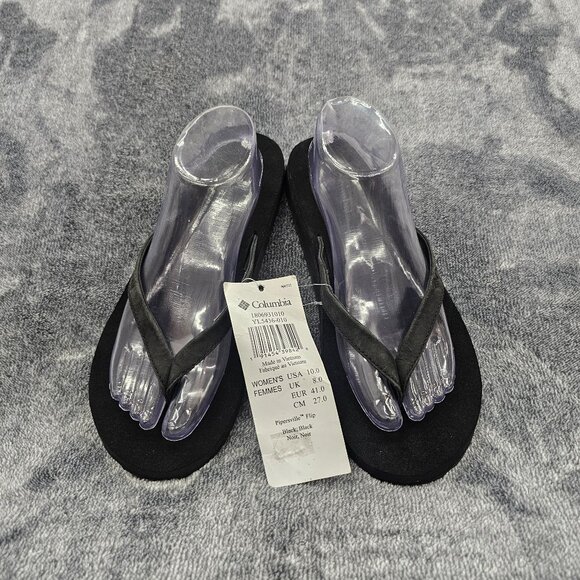 Columbia Shoes - Columbia Pipersville Flep Flop Shoes womens 10 black post toe NEW